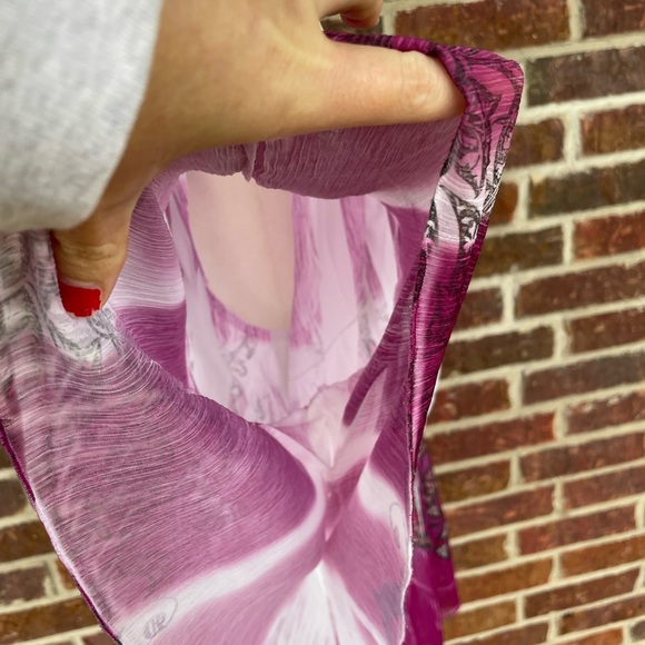 Cato Woman Plus Size Batwing Sleeve Sequin Neck Flowy Blouse Size 22/24W - Picture 9 of 12